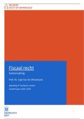 Samenvatting lessen fiscaal recht 2025-2026 VOOR DE PAASVAKANTIE