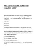 NSG530 STUDY GUIDE 2026 MASTER  SOLUTION DIGEST