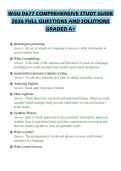 WGU D677 COMPREHENSIVE STUDY GUIDE 2026 FULL QUESTIONS AND SOLUTIONS GRADED A&plus;