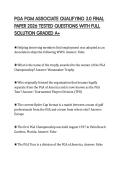 PGA PGM ASSOCIATE QUALIFYING 3&period;0 FINAL PAPER 2026 TESTED QUESTIONS WITH FULL SOLUTION GRADED A&plus;