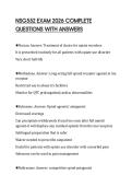 NSG552 EXAM 2026 COMPLETE  QUESTIONS WITH ANSWERS