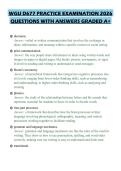 WGU D677 PRACTICE EXAMINATION 2026 QUESTIONS WITH ANSWERS GRADED A&plus;