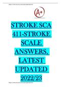 Stroke Scale Answers Study Guide with NIH Stroke Scale Questions and Solutions for Clinical Assessment and Exam Preparation