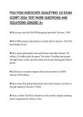 PGA PGM ASSOCIATE QUALIFYING 3&period;0 EXAM SCRIPT 2026 TEST PAPER QUESTIONS AND SOLUTIONS GRADED A&plus;