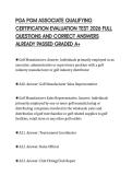 PGA PGM ASSOCIATE QUALIFYING CERTIFICATION EVALUATION TEST 2026 FULL QUESTIONS AND CORRECT ANSWERS ALREADY PASSED GRADED A&plus;