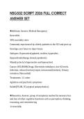 NSG552 SCRIPT 2026 FULL CORRECT  ANSWER SET