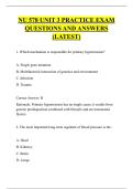 NU 578 UNIT 3 PRACTICE EXAM  QUESTIONS AND ANSWERS  &lpar;LATEST&rpar; 