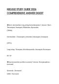 NSG552 STUDY GUIDE 2026  COMPREHENSIVE ANSWER DIGEST 