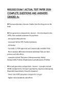 NSG552 EXAM 1 ACTUAL TEST PAPER 2026  COMPLETE QUESTIONS AND ANSWERS  GRADED A&plus; 