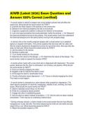 ASWB &lpar;Latest 2026&rpar; Exam Questions and Answers 100&percnt; Correct &lpar;verified&rpar;
