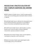 NSG552 EXAM 1 PRACTICE SOLUTION SET  2026 COMPLETE QUESTIONS AND ANSWERS  REVIEW 