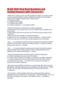 BLAW 3201 Final Real Questions and Verified Answers 100&percnt; Correct &lpar;A&plus;&rpar;