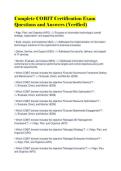 Complete COBIT Certification Exam Questions and Answers &lpar;Verified&rpar;