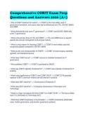 Comprehensive COBIT Exam Prep Questions and Answers 2026 &lpar;A&plus;&rpar;