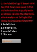 Clinical nursing exam with questions and answers 2026-27 