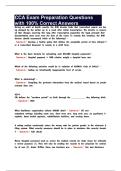 CCA Exam Preparation Questions with 100&percnt; Correct Answers