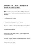 NSG3160 EXAM 3 2026 COMPREHENSIVE  STUDY GUIDE PRACTICE SET 