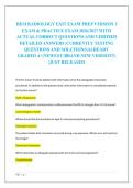 HESI RADIOLOGY EXIT EXAM PREP VERSION 3  EXAM & PRACTICE EXAM 2026&sol;2027 WITH  ACTUAL CORRECT QUESTIONS AND VERIFIED  DETAILED ANSWERS &vert;CURRENTLY TESTING  QUESTIONS AND SOLUTIONS&vert;ALREADY  GRADED A&plus;&vert;NEWEST &vert;BRAND NEW VERSION&excl;&excl;&vert;  &vert;JUST RELEASED