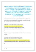 HESI RADIOLOGY EXIT EXAM PREP VERSION 1  EXAM & PRACTICE EXAM 2026&sol;2027 WITH  ACTUAL CORRECT QUESTIONS AND VERIFIED  DETAILED ANSWERS &vert;CURRENTLY TESTING  QUESTIONS AND SOLUTIONS&vert;ALREADY  GRADED A&plus;&vert;NEWEST &vert;BRAND NEW VERSION&excl;&excl;&vert;  &vert;JUST RELEASED
