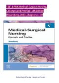 Test Bank For Medical Surgical Nursing 5th Edition By Holly K&period; Stromberg&comma; All Chapters 1-49 Latest Update &vert;complete solution &vert;Grade A&plus;