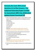 Kentucky Bar Exam With Actual Questions & Verified Answers&comma; Plus Explained Rationales&sol;Expert Verified For Guaranteed 100&percnt; Pass 2026&sol;Latest Update&sol;Instant Download Pdf