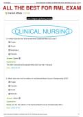TOP 50 clinical nursing MCQ FOR RML EXAM 2023 with solved answers 2026-27 