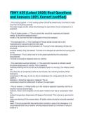 FDNY A35 &lpar;Latest 2026&rpar; Real Questions and Answers 100&percnt; Correct &lpar;verified&rpar;