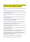 FDNY A35 &lpar;Latest 2026&rpar; Complete Questions and 100&percnt; Correct Answers &lpar;verified&rpar;