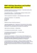 FDNY A35 Real Questions and Verified Answers 100&percnt; Correct &lpar;A&plus;&rpar;