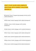 GFACT CERTIFICATION TEST 2026 FULL QUESTIONS AND ANSWERS GRADED A&plus;