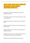 MTTC STUDY GUIDE 2026 COMPLETE QUESTIONS WITH CORRECT SOLUTIONS GRADED A&plus;