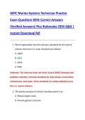 Buddle for ABYC Marine Diesel Engine Certification Questions With Correct Answers &lpar;Verified Answers&rpar; Plus Rationales 2026 Q&A &vert; Instant Download Pdf
