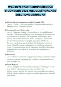 WGU D776 TASK 1 COMPREHENSIVE STUDY GUIDE 2026 FULL QUESTIONS AND SOLUTIONS GRADED A&plus;