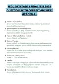 WGU D776 TASK 1 PRACTICE EXAMINATION 2026 QUESTIONS WITH ANSWERS GRADED A&plus;