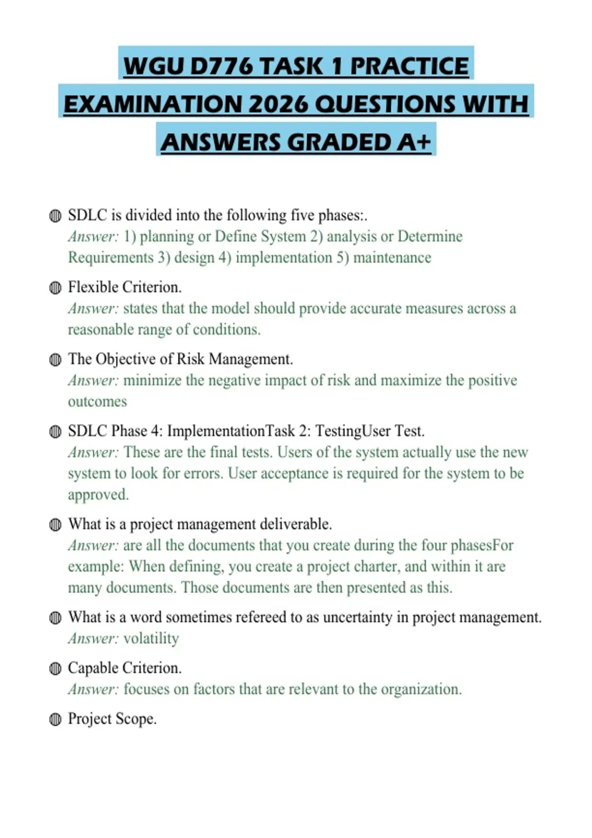 WGU DJN1 TASK 1: INCIDENT RESPONSE ACTUAL EXAM PAPER 2026 QUESTIONS ...