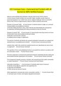 CCC Common Core&mdash;Command and Control with all Correct & 100&percnt; Verified Answers