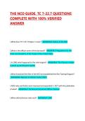 THE NCO GUIDE&period; TC 7-22&period;7 QUESTIONS COMPLETE WITH 100&percnt; VERIFIED ANSWER