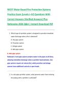 NICET Water Based Fire Protection Systems  Practice Exam &lpar;Levels I&ndash;IV&rpar; Questions With  Correct Answers &lpar;Verified Answers&rpar; Plus  Rationales 2026 Q&A &vert; Instant Download Pdf 