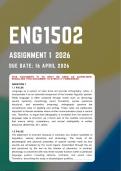 ENG1502 Assignment 1 &lbrace;COMPLETE ANSWERS&rcub; 2026 - Due Date 16 April 2026