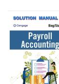 Solution manual for Payroll Accounting 2025 35th Edition by Bernard Bieg and Bridget Stomberg isbn-9780357988695 All Chapters Latest Verified Edition Recommended