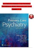 Full Test Bank for Primary Care Psychiatry &lpar;2nd Edition&rpar; by Robert M&period; McCarron and Glen L&period; Xiong Complete Coverage &lpar;Chapters 1&ndash;26&rpar; Verified Question & Answer Sets Collaborative Care &sol; Mood Disorders &sol; Substance Use &sol; Psychopharmacology &sol; Suicide Risk Asse