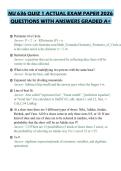 NU 636 QUIZ 1 ACTUAL EXAM PAPER 2026 QUESTIONS WITH ANSWERS GRADED A&plus;