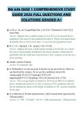 NU 636 QUIZ 1 COMPREHENSIVE STUDY GUIDE 2026 FULL QUESTIONS AND SOLUTIONS GRADED A&plus;