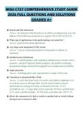 WGU C727 COMPREHENSIVE STUDY GUIDE 2026 FULL QUESTIONS AND SOLUTIONS GRADED A&plus;