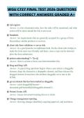 WGU C727 FINAL TEST 2026 QUESTIONS WITH CORRECT ANSWERS GRADED A&plus;