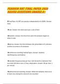 PEARSON RBT FINAL PAPER 2026 SOLVED QUESTIONS GRADED A&plus; 