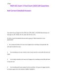 NUR 425 Exam 3 Final Exam 2026 Edition Questions And Correct Detailed Answers