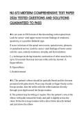 NU 673 MIDTERM COMPREHENSIVE TEST PAPER  2026 TESTED QUESTIONS AND SOLUTIONS  GUARANTEED TO PASS