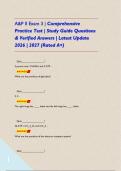 A&P II Exam 3 &vert; Comprehensive Practice Test &vert; Study Guide Questions & Verified Answers &vert; Latest Update 2026 &vert; 2027 &lpar;Rated A&plus;&rpar;