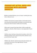 PEARSON RBT ACTUAL PAPER 2026 QUESTIONS WITH SOLUTIONS GRADED A&plus; 